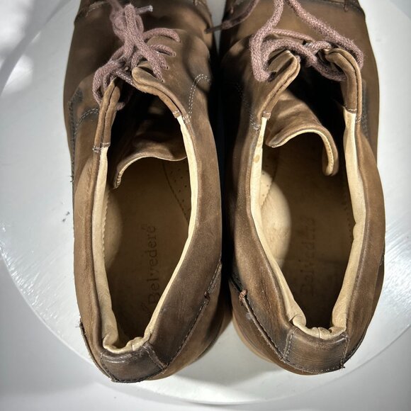 Belvedere Paris Mens Calf Leather Dress Shoes Size 10.5 D Brown Cap Toe Oxfords main image 4